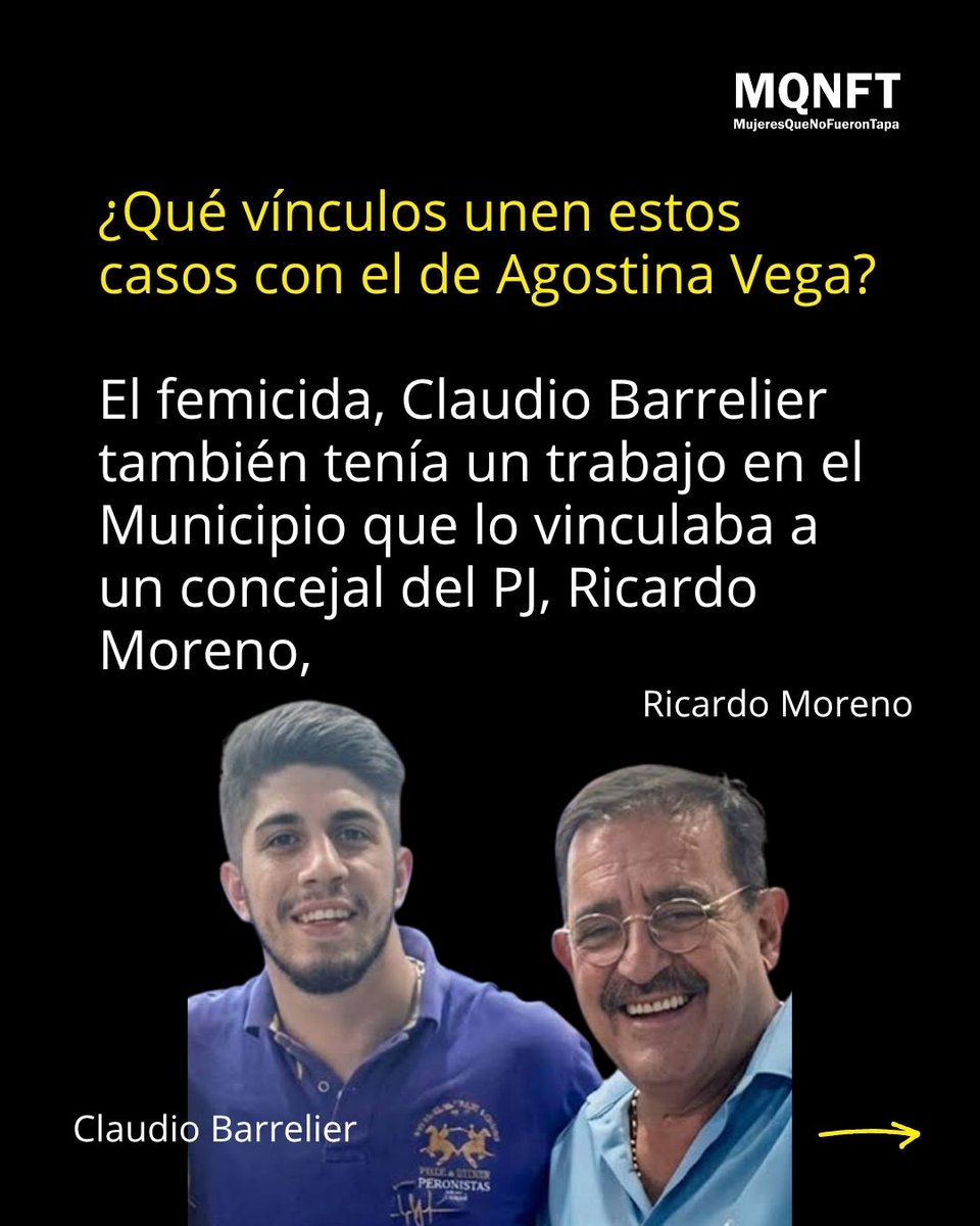mujeresquenofu1's tweet photo. Y por supuesto el caso de Barrelier, empleado municipal y entenado del Concejal Moreno del PJ, que fue abogado defensor de Barrelier en una causa por violencia de género contra una mujer que tuvo que escapar de su casa desnuda y maniatada para salvar su vida. https://t.co/KXaSyjV2Nm