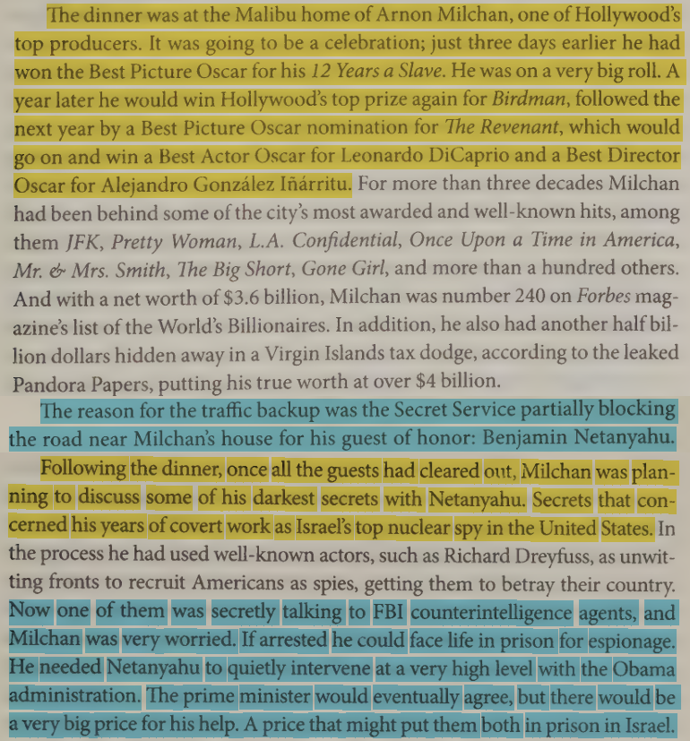 toxictiramisu's tweet photo. Arnon Milchαn, Hollywood prod, was a Mo§ad spy who stole US nuclear secrets for lsꝛæI. He produced The Medusa Touch (1978), Fight Club (1999) &amp; The Lone Gunmen (2001), all depicting a plane crashing into a skyscraper, skyscrapers destroyed, &amp; a hijacked plane headed for the WTC. https://t.co/cuBgu3fImS