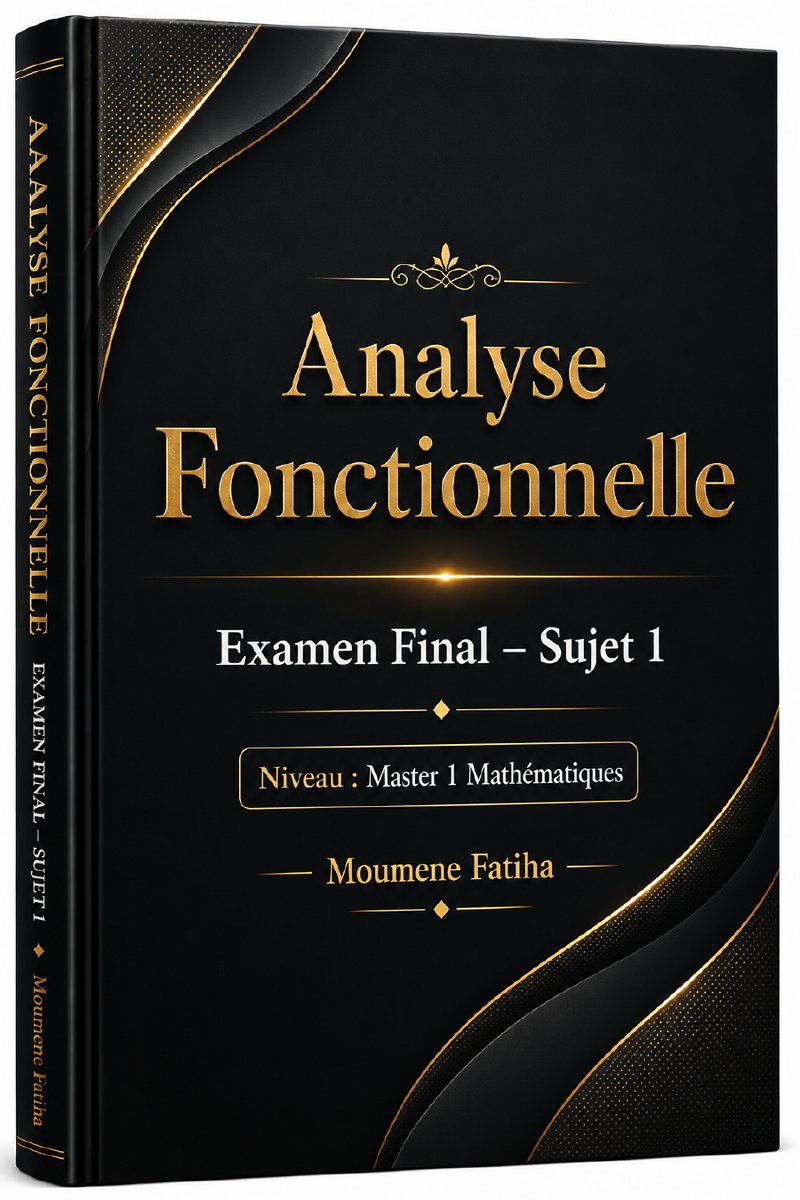 math_univers's tweet photo. 📖 Niveau : Master 1 Mathématiques
📝 Examen Final – Sujet 2
🔗 Le fichier est disponible ici :
https://t.co/Mt4IDyZCQm https://t.co/0wKW8G7OkW