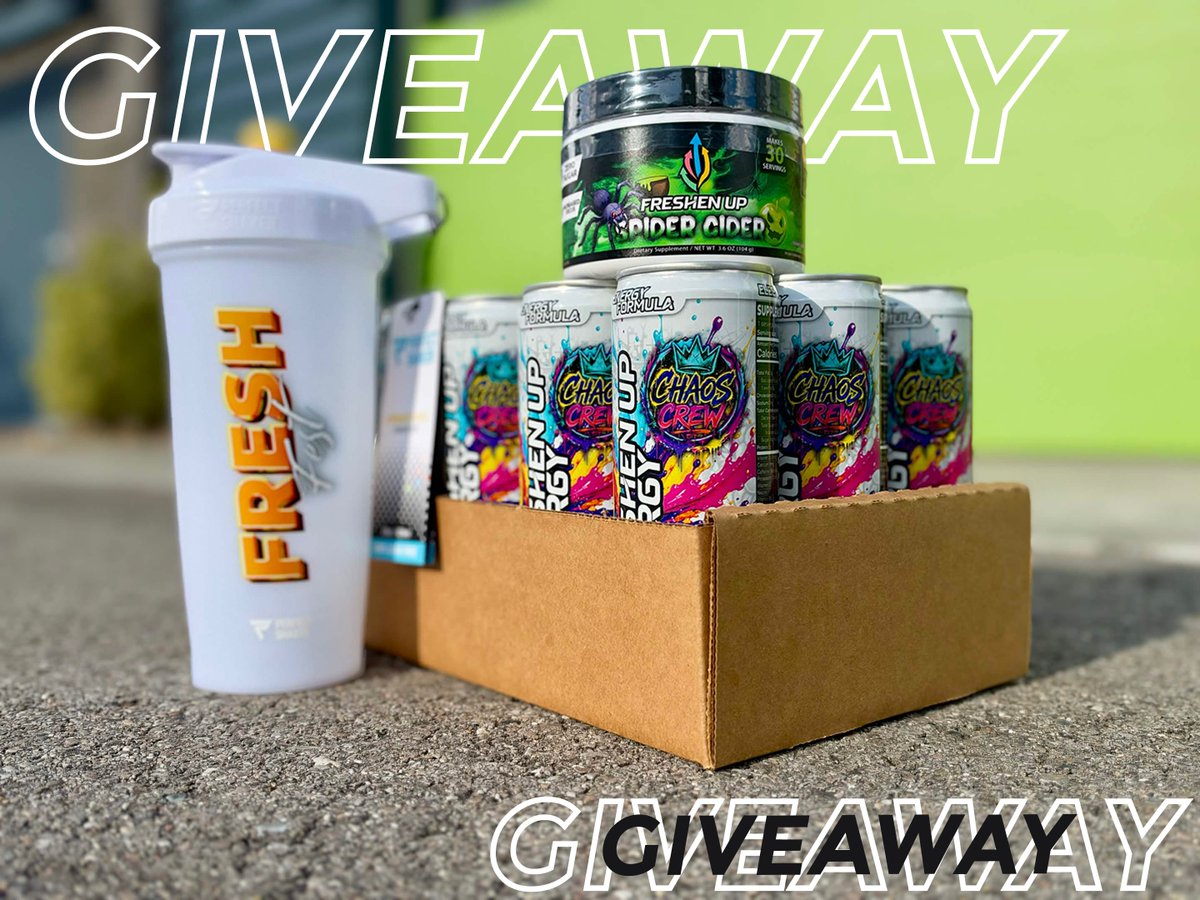 DrinkFreshenUp's tweet photo. ⚡️ FLASH GIVEAWAY 🎁

LIKE ❤️
REPOST ♻️
FOLLOW @DrinkFreshenUp & @mrbigshot_01  ✅

@mrbigshot_01 is sponsoring this INCREDIBLE giveaway and we're choosing one of YOU to win it!

 🎉 Winner Chosen THIS FRIDAY 🎉