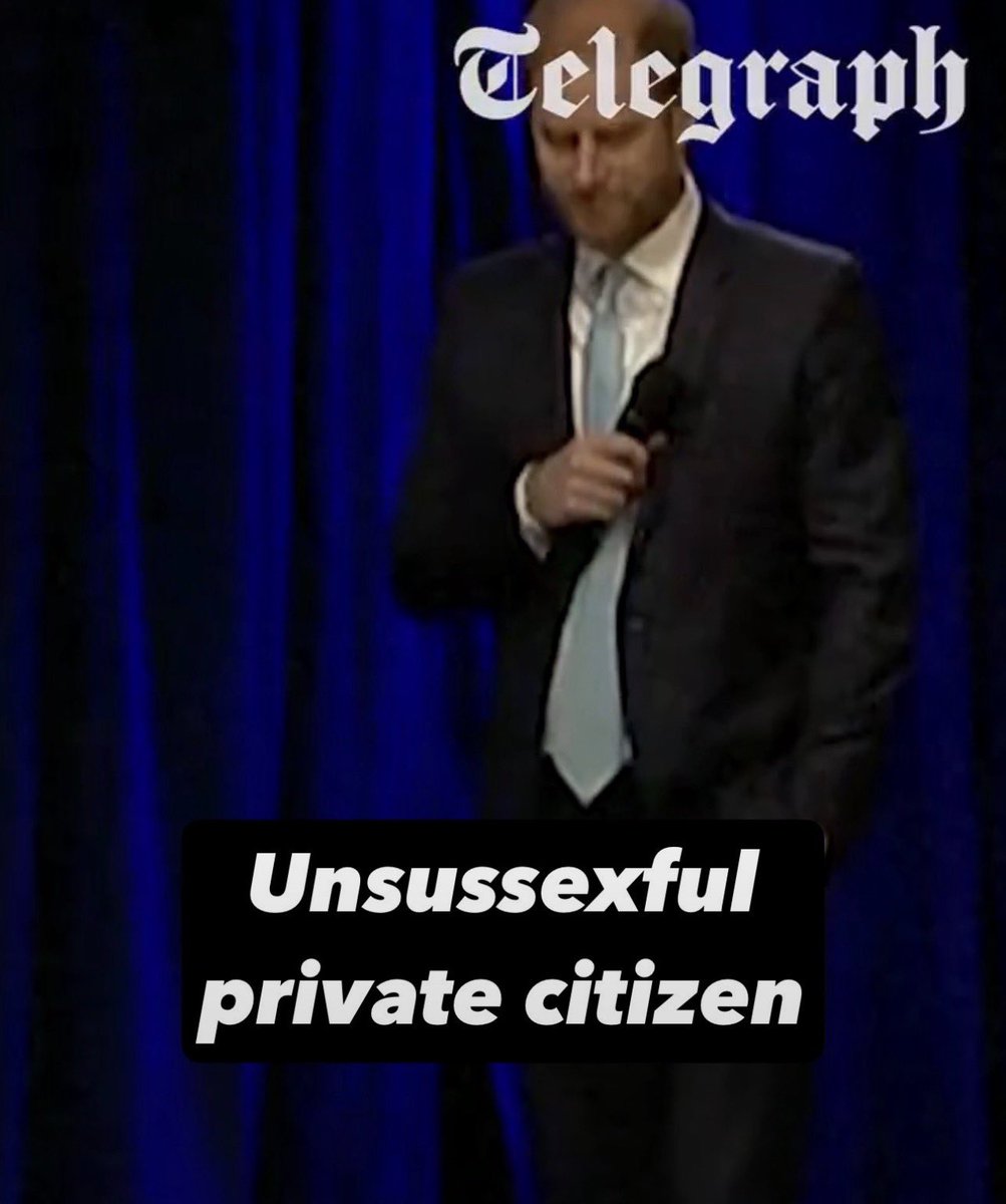 duchess_salty's tweet photo. Even Prince Harry knows he’s a fraud. 🤡
Harry is ‘cosplaying’ the life he chose to leave behind. The reason he’s attending all these ‘public appearances’ to attempt to show Ravec, ‘see me I’m important’ in a futile attempt to meet RAVEC’s criteria 🤡

Harry was unprepared, unprofessional and limped off stage when his teleprompter malfunctioned 🤡

No script - no performance 🎭