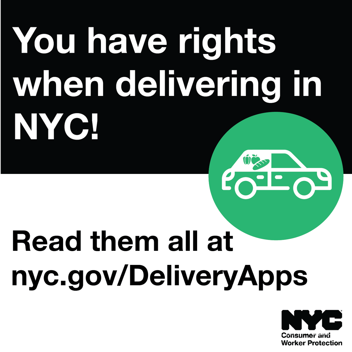 helloDCWP's tweet photo. 🛒 You have rights when delivering groceries in NYC!

Learn them all at https://t.co/W9bj1fnEZ7 https://t.co/RpTcvI1M77