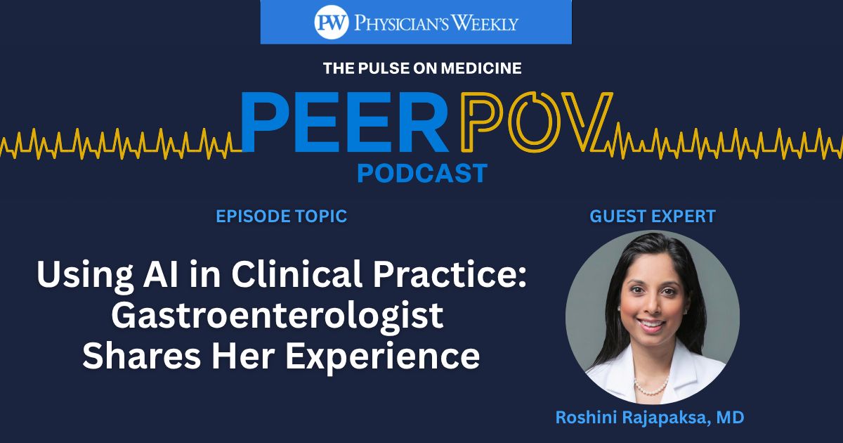 physicianswkly's tweet photo. 🤖 #AI is in exam rooms, but are clinicians steering it or reacting to it? 

@DrRoshiniRaj (@nyulangone) shares how she’s using AI in GI, where it helps, where it stumbles &amp; what clinicians should brace for next.

Tune in👉️https://t.co/fuyHK4SVSc 

#MedTwitter #GITwitter https://t.co/5mRiDJYgwO