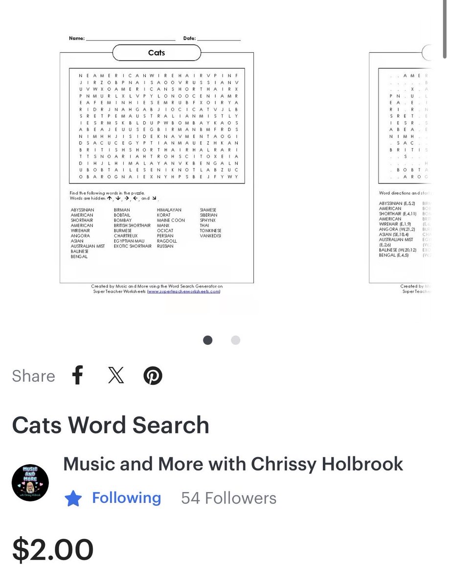 MusicWithCHol's tweet photo. https://t.co/QH9hWPSTdt
#teachers
#teachersofinstagram
#teachersfollowteachers
#teacherspayteachers
#teacherstuff
#teachershare
#musicteacher
#classroom
#teachingresources #musicteachers
#wordsearch #wordsearchpuzzle
#readingteachers
#languagearts
#musicteachersofinstagram https://t.co/eKOkgZ3Y8T