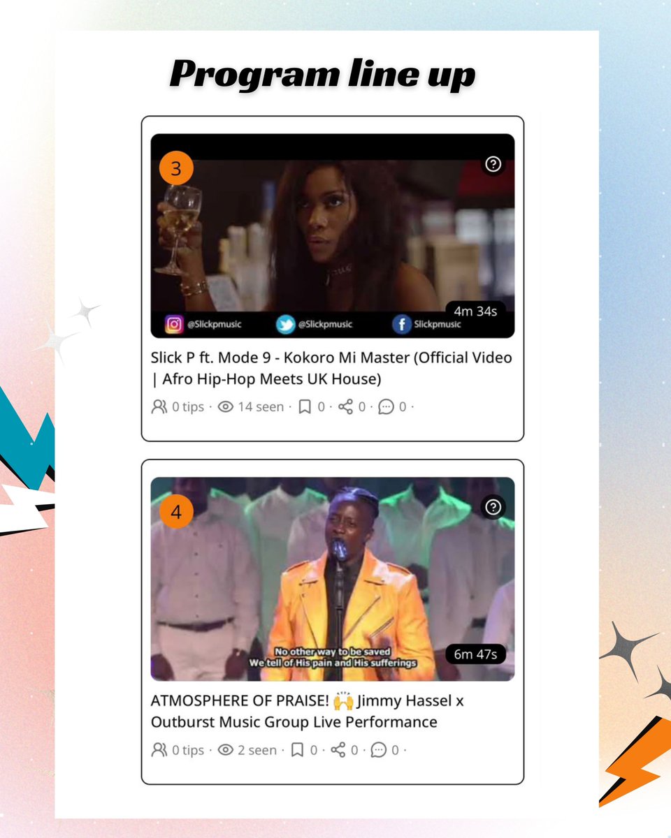 tipmanna's tweet photo. ๐ฅ Get ready to move โ pure Afro vibes are coming your way!
๐บ Watch live at: https://t.co/xzr2f6wj4J
Explore. Engage. Belong.
#TipmannaTV #AfroSounds #Afrobeats #NewMusic #IndieArtists https://t.co/D0jTK8cl7M