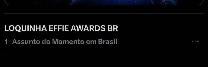 acervogabimed's tweet photo. MAS É CLARO QUE CONSEGUIRÍAMOS O TOP 1

LOQUINHA EFFIE AWARDS BR https://t.co/x6N7kcmcIp