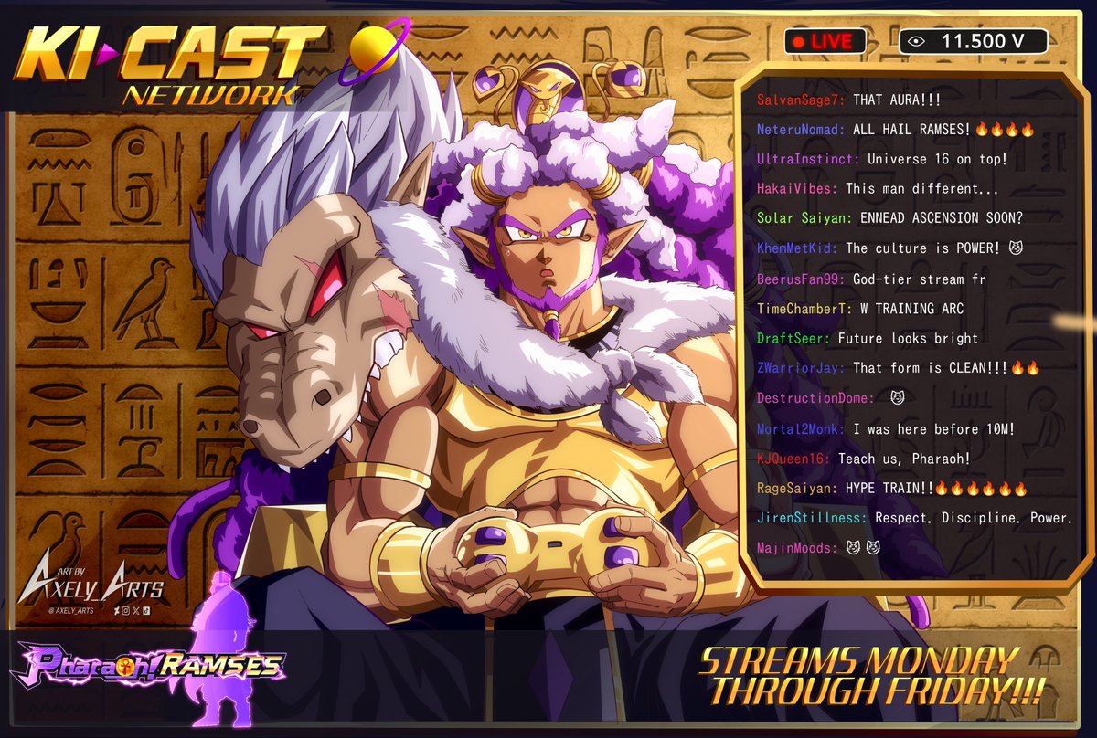 axely4001's tweet photo. COMISSIONs OPEN!!!!!!
pharaoh ramses stream (oc) comission for @PharaohRamsesVT
#vtuber #ocart #dragonballoc https://t.co/dIP6AE6OS2