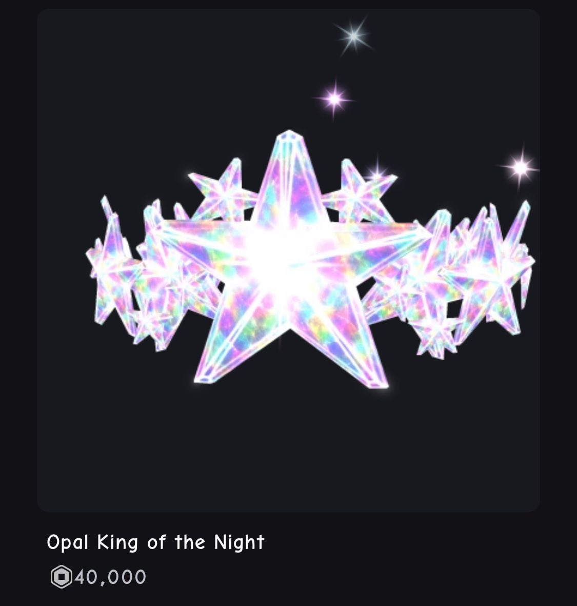 UhVVho's tweet photo. Currently have 14k robux (got some from trading) and wanted to use my Amazon gift card balance to get 24k robux which adds up to 38k. I can probably get the rest from trading. The goal was to buy Opal King of the Night https://t.co/ClXjAPwIBV