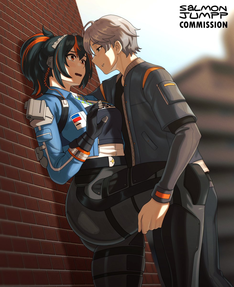 Salmonjumppsfw's tweet photo. Wise getting assertive with Zhu Yuan 😳
Fun Zenless Zone Zero commission I got to do! :D https://t.co/ujPY75ycCS