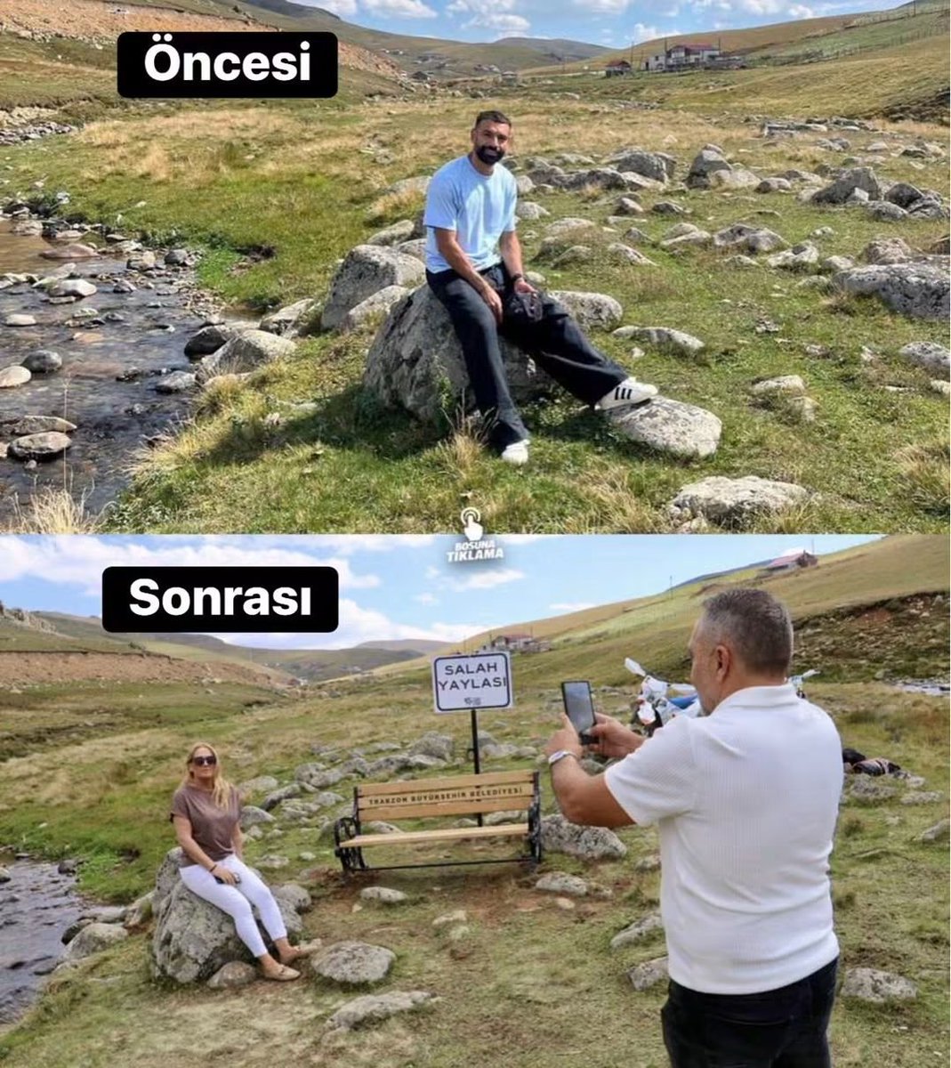illaerzincan24's tweet photo. Neci lan bu Salah❓Ülkedeki Salak ları gün yüzüne çıkardı.🤣🤣
Trabzon'da taşın üstüne oturmuş diye  o taşı millet ziyaret edip kutsamaya başlamışlar..

Bunca Salak sadece bizim Ülkedemi var❓🧐 https://t.co/pUsLrierqm