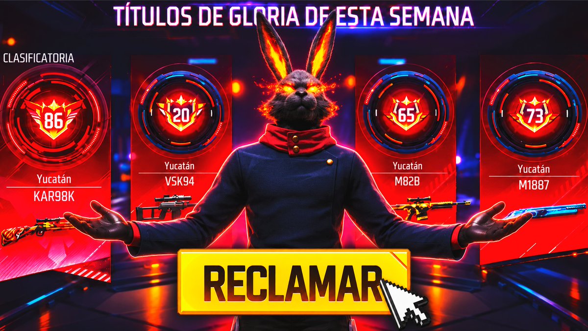 lythedark's tweet photo. 🎬 YA Salió NUEVO VIDEO! : ¡¡CÓMO CONSEGUIR UN TOP DE GLORIA DE ARMAS FÁCIL Y RÁPIDO!! 😱 | Free Fire 2026
➡️: LY TheDark. 
🔗: https://t.co/iUa6Kq1W3h
🔔: Haz Clic y Like, Comenta y Comparte.
#lythedark #FreeFire https://t.co/zZlWY7Hdzi