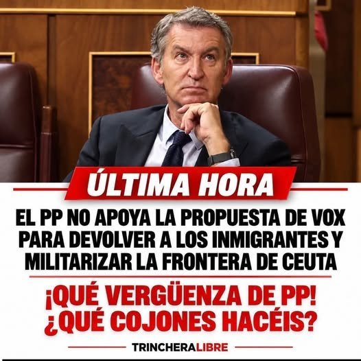 Antonio98225865's tweet photo. @Actualidad_Pol Con estos traidores a España normal que #Vox sea la única opción #PPtraidores https://t.co/iparfyG4gs