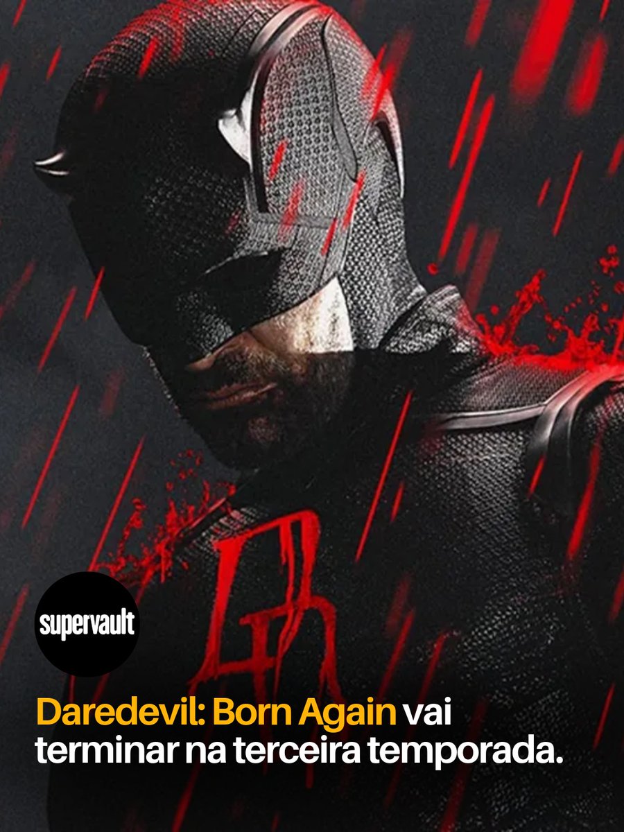 supervaultcombr's tweet photo. Daredevil: Born Again vai terminar na 3ª temporada, e Vincent D’Onofrio pode também estar se despedindo de Wilson Fisk.
Segue esse fio pra saber tudo... 🧶
#Daredevil #Marvel #Kingpin https://t.co/27NxXM7U7W
