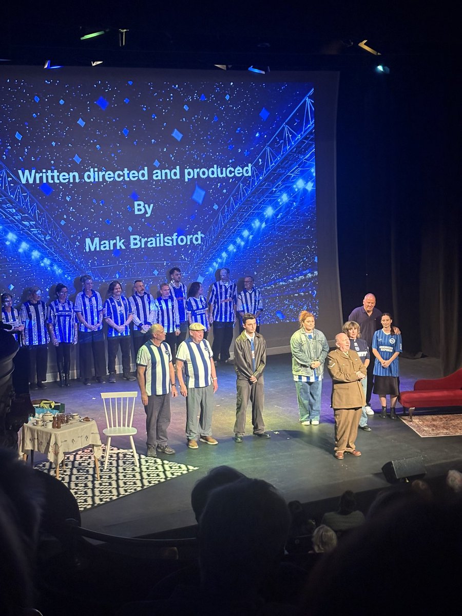 charlotteikonen's tweet photo. Just brilliant. ❤️ 

A proper trip through Brighton &amp; Hove Albion’s history, brought to life on stage at Theatre Royal Brighton.

Stand or Fall is a must for any Albion fan. 🔵⚪️ #BHAFC https://t.co/RiIp6ppppX