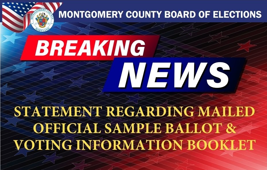 777Vote's tweet photo. 📣 ATTENTION MONTGOMERY!
📰 For Immediate Release
🗓 Wednesday, September 23, 2026
🚨 BOARD OF ELECTIONS STATEMENT REGARDING MAILED OFFICIAL SAMPLE BALLOT &amp; VOTING INFORMATION BOOKLET
🖥 https://t.co/xN4X614oS7
#YourVoiceYourVote2026 🇺🇸 https://t.co/dchgcNgn0j