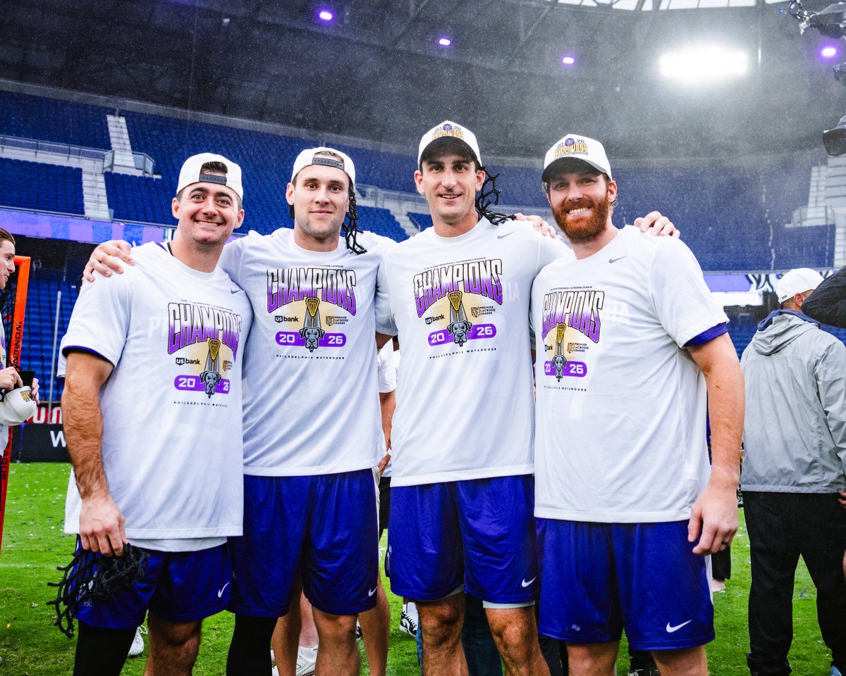 UDMLAX's tweet photo. The celebration was on for HC @charliehayes17  and the @PLLWaterdogs  after another @PremierLacrosse  title #DetroitsCollegeTeam ⚔️ https://t.co/C8zxMLFftA