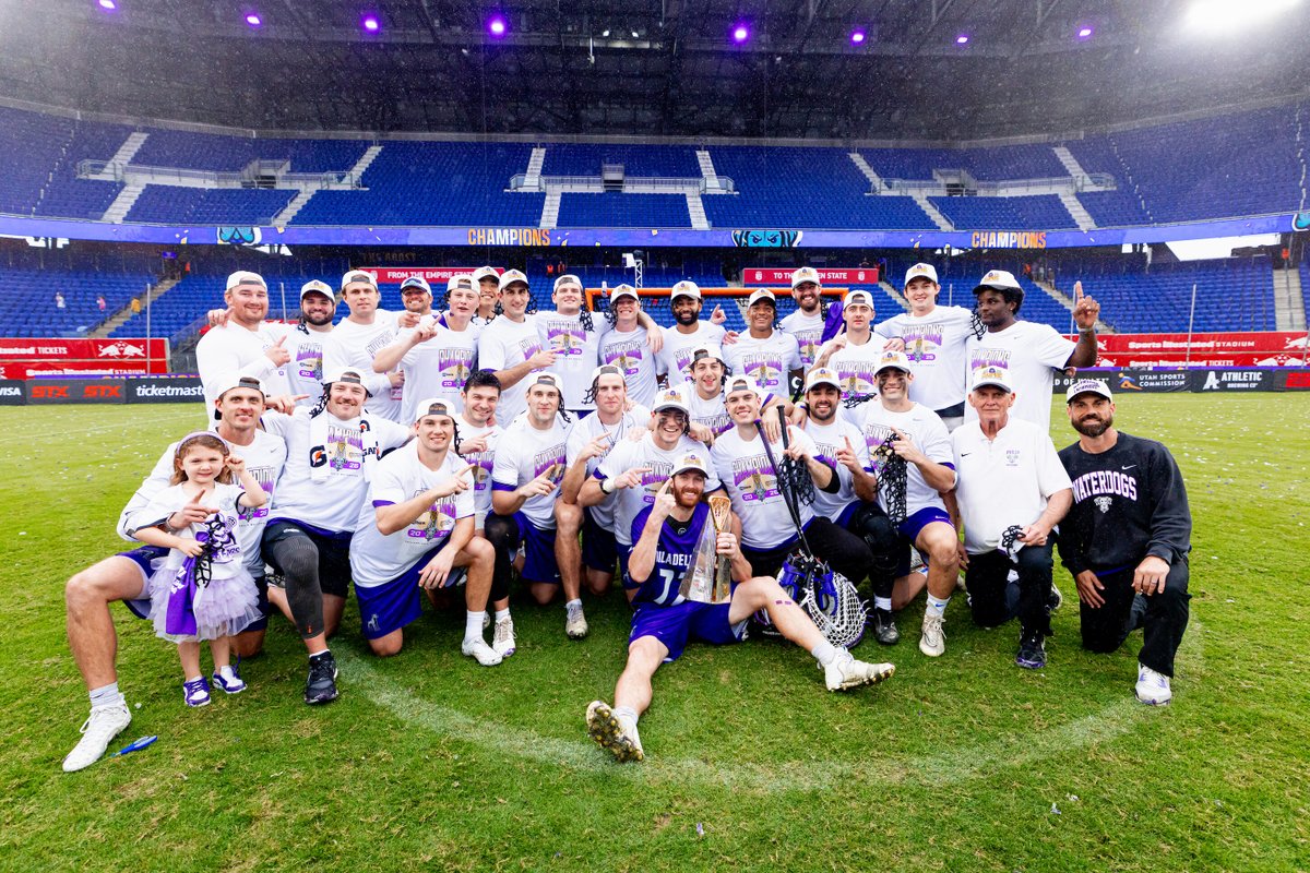 UDMLAX's tweet photo. The celebration was on for HC @charliehayes17  and the @PLLWaterdogs  after another @PremierLacrosse  title #DetroitsCollegeTeam ⚔️ https://t.co/C8zxMLFftA