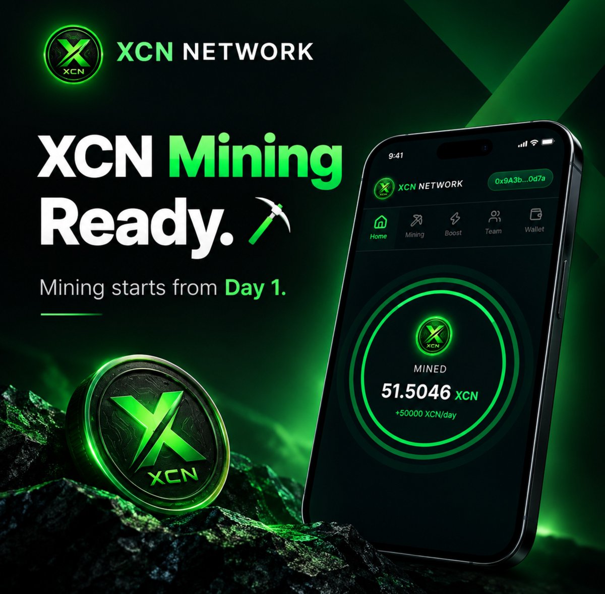 XCNChain's tweet photo. XCN Mining project is ready.

The platform is completing its final preparations.

Want Early Access ?

Join the official community to receive access information and important updates first.

Join X Group. https://t.co/BVNhxc5VxJ

Join Telegram : https://t.co/iZPJLmPv20 https://t.co/PlV4K0gLHD