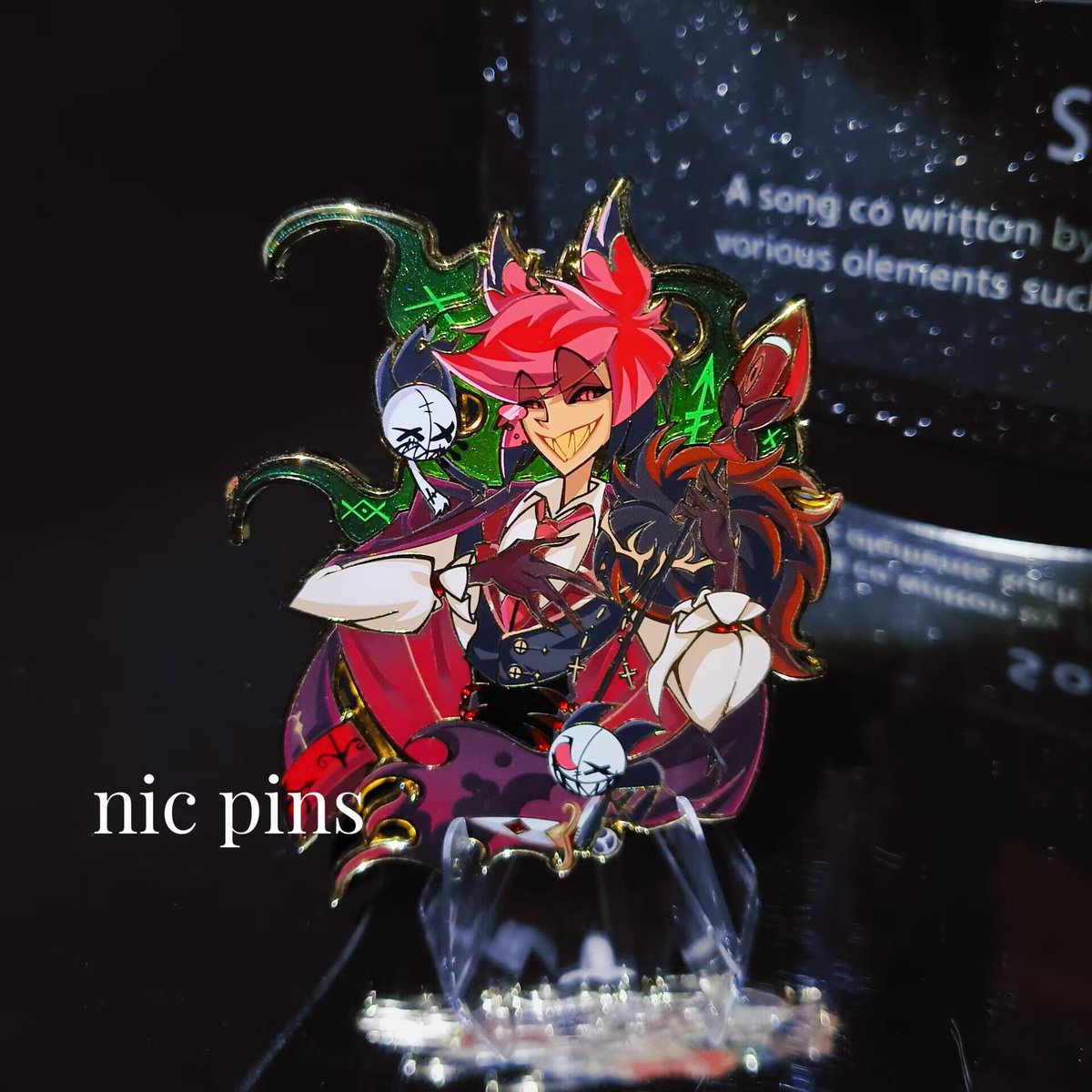 nichpipi's tweet photo. Dear everyone💕～This Hazbin Hotel Alastor pin is now available for pre-order~Feel free to grab one in my shop ↓↓
https://t.co/NRfx980aiy
#HazbinHotel #Alastor #pin #pins https://t.co/6JH3MAFXfp