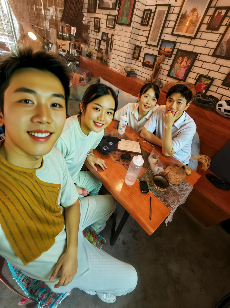 MitsukoEstgvu's tweet photo. Reencuentro con mis viejos compinches después de meses, la risa llena todo el café, nada cambia excepto el tiempo. https://t.co/r3VqugXhIB