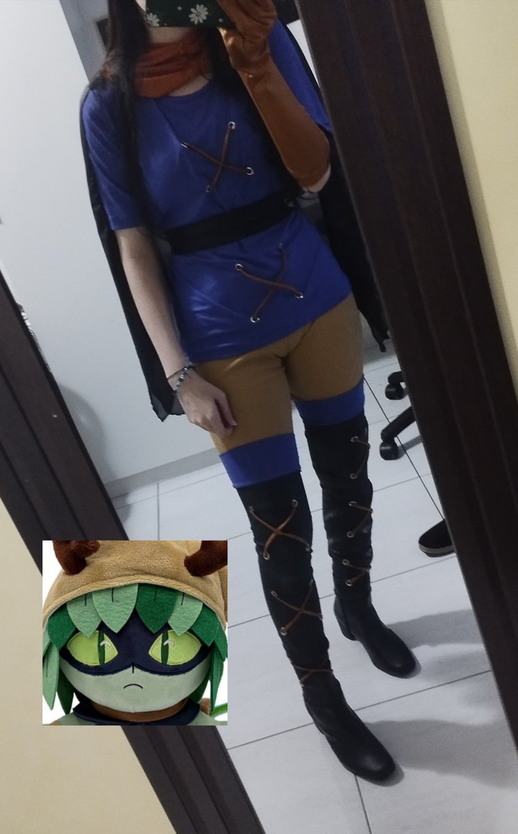 sunny_meel's tweet photo. Here's the outfit for my Huntress cosplay, I just need to finish the wig! And the mask. https://t.co/Kff7GePN2C