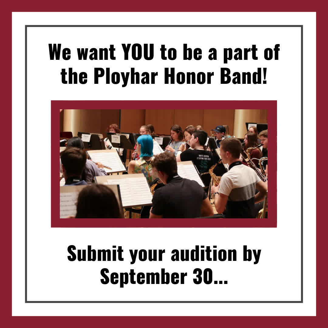 VCSU's tweet photo. Help us honor James D. Ployhar by participating in our annual Honor Band! 🎺‼️🎶🎷

High school band members, we want YOU to audition!
➡️ Check out all the details at https://t.co/1BfCJSvrt8

Let's come together and create some great music! 🎵
#VCSUMusic #Ployhar https://t.co/0s2vQKJgBL