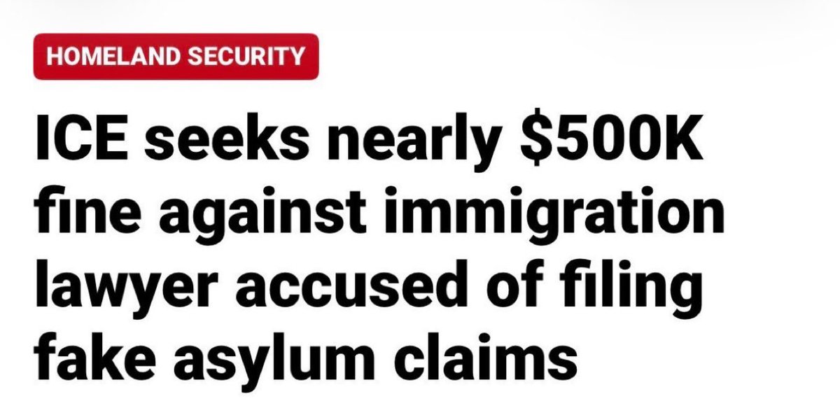 Milajoy's tweet photo. If you're an immigration attorney who files FALSE asylum claims you can now be FINED big bucks. 

I voted for this. https://t.co/0rUkMYmeoA