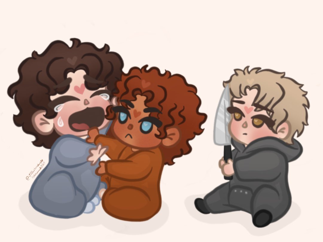 cillastardust's tweet photo. don't worry, andrew is ready to interfere if things get bad 
#kevinday #neiljosten #andrewminyard https://t.co/pWKyf24e3Z