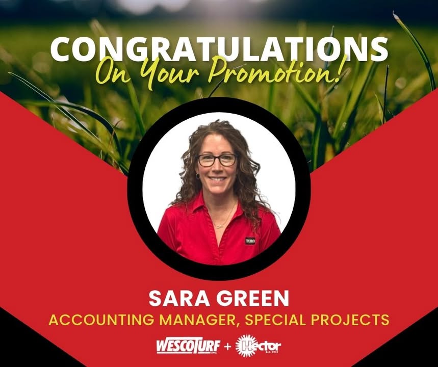 HectorTurf's tweet photo. Sara Green: Accounting Manager, Special Projects
­­
During her more than 27 years with the company, Sara has been a valued and trusted member of the Finance team, consistently demonstrating exceptional attention to detail, deep institutional knowledge, and a­­ commitment to excellence. Her strong understanding of our accounting processes and operations has made her a key resource across the organization and a dependable partner for teams throughout the company. Her ability to analyze complex processes and identify opportunities for improvement has contributed significantly to the company's success.
 
In her new role, Sara will be managing our Staff Accountant in our Deerfield Beach office. She will continue to work on company-wide special projects, support training initiatives, and serve as a key resource in driving process improvements across Wesco.
 
Please join me in congratulating Sara on this well-deserved promotion.

 #wescoturf #hectorturf #toro #nowhiring #wescocareers #promotions #workwithwesco