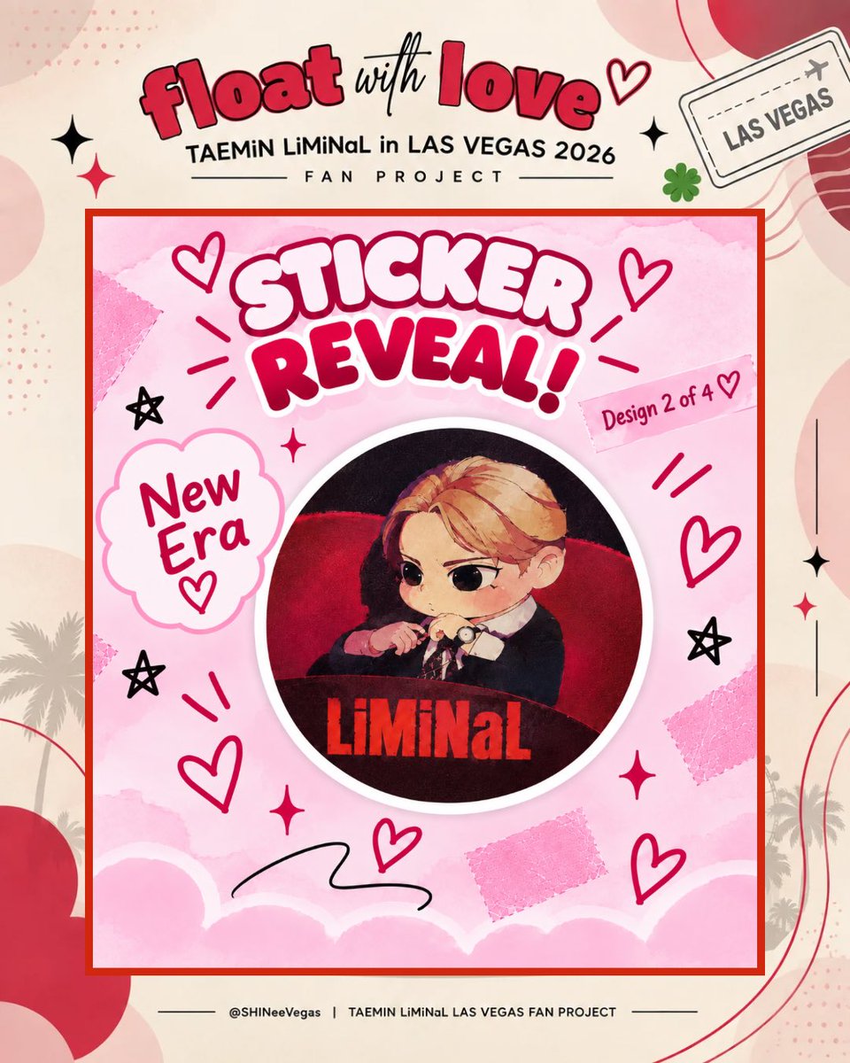 SHINeeVegas's tweet photo. 🩷 STICKER REVEAL 2/4 🩷

New Era ✨

Crossing the threshold and stepping into a new chapter — new possibilities, new stories, and a new side of TAEMIN. ❤️

Welcome to the New Era.

#TAEMIN #태민 #LiMiNaL #TAEMIN_LiMiNaL_LV https://t.co/7BTTsaqYDz