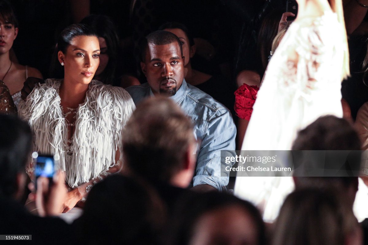 nae__paris's tweet photo. Kim Kardashian &amp; Kanye West at the Marchesa Spring 2013 Show https://t.co/pVtIvak0oA