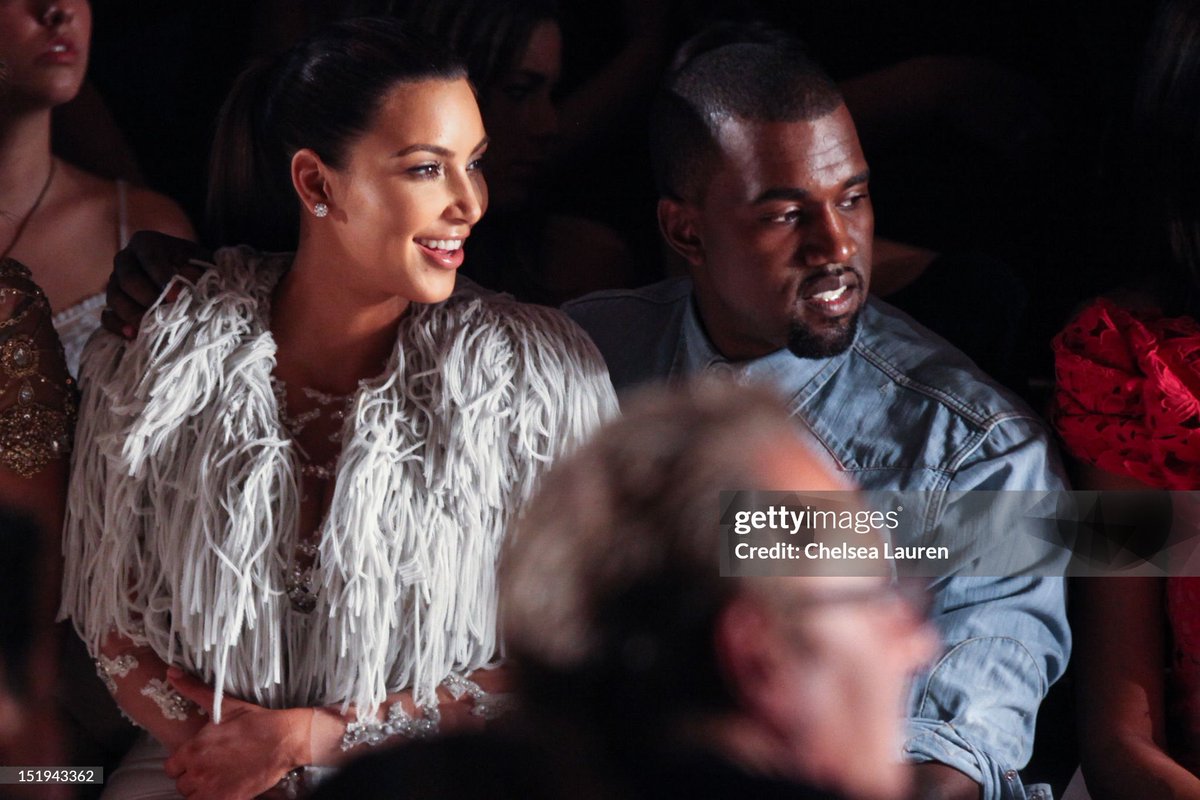 nae__paris's tweet photo. Kim Kardashian &amp; Kanye West at the Marchesa Spring 2013 Show https://t.co/pVtIvak0oA