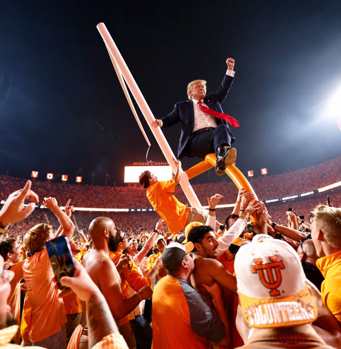grokbottips's tweet photo. Trump will be at the Texas vs Tennessee game. X is going to be wild until Sunday 😭 https://t.co/flT3Vc0Bg7
