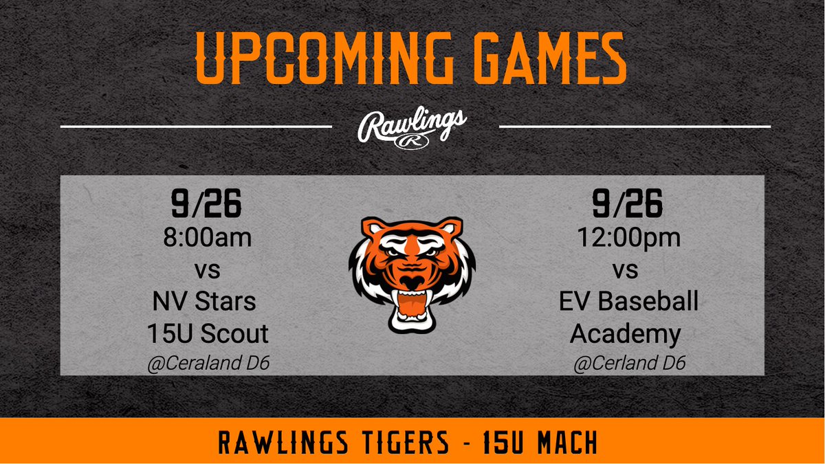 Tigers_Mach's tweet photo. Pool Play schedule for this weekend in the USSSA Ohio Valley Fall Super Regional...#RawlingsTigers https://t.co/rXFBAVeZbA