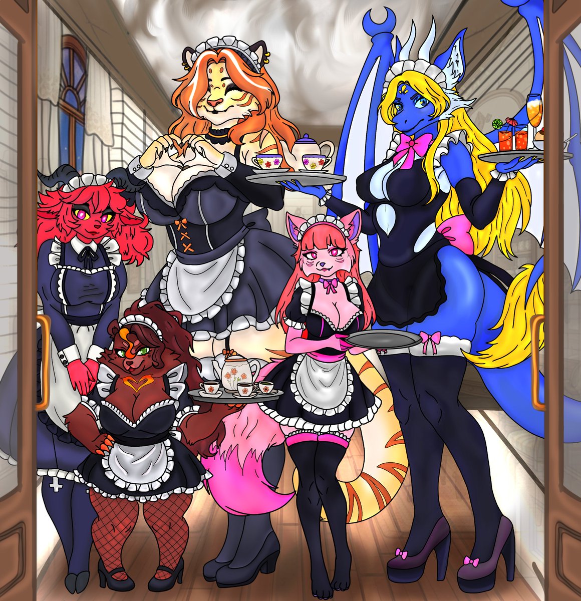 LeoAPVarts29's tweet photo. un dibujo medio viejo que hice ya un tiempo pa unos compas
#maiddragon 
#maids 
#furry 
#sfw 
#laionetAPV https://t.co/WbdCh9fQ8H