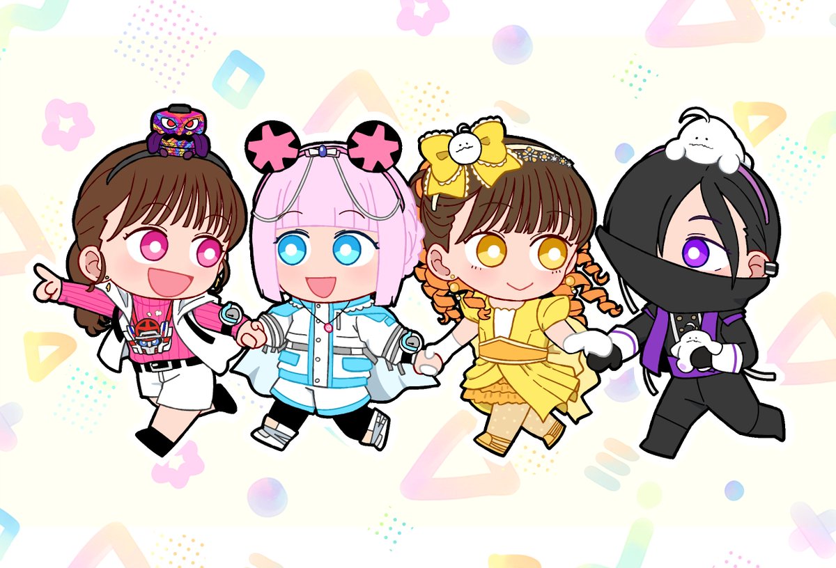 tstbasa0917's tweet photo. ブンキン女子会🩷🩵💛💜
ニコーラが自分も遊園地なるものに行ってみたいと言ったので今日はみんなでお出かけです https://t.co/NgdFnzLLgf