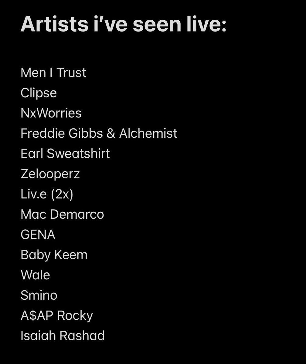 __Wavve's tweet photo. #Short list as well but we’ve been having a nice lil time 

Seeing Vince Staples in November as well 🤙🏾 https://t.co/vYa2UScUxv