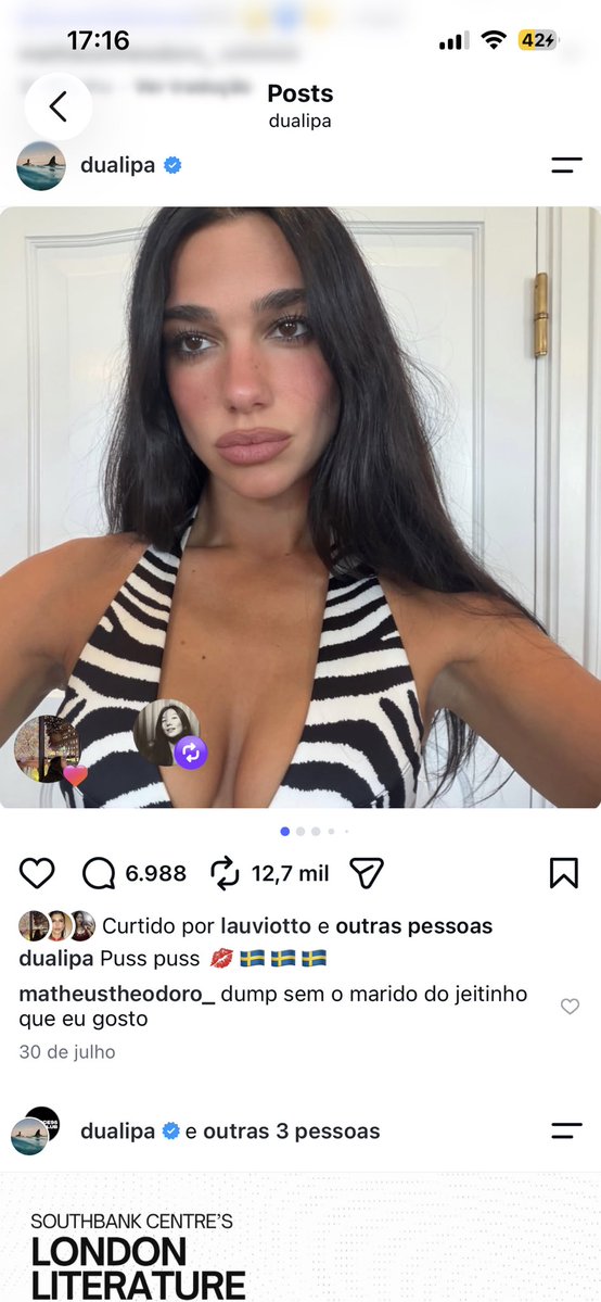 joycemaciela's tweet photo. melhor que os dumps da dua lipa apenas os comentários do @math_theodoro nos dumps dela https://t.co/OtvYMyYgu7