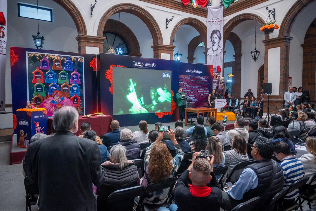 rimoba's tweet photo. 🎃💀 ¡Estamos a solo 10 días de que comience la gran fiesta del Alfeñique en #Toluca!

Y seguimos sumando sorpresas: Fela Domínguez y Yahir junto a la Sonora Santanera, recorridos de misterio por el Panteón de La Soledad, Iraida Noriega, el regreso de Morras Malditas. https://t.co/XXt2MncUOE