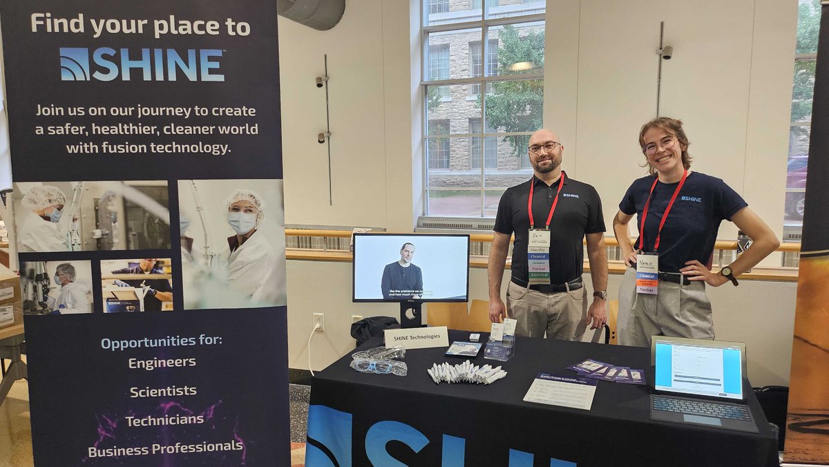 shinefusion's tweet photo. We'll be at UW-Platteville's Fall Career Fair on September 24, from 9AM to 12PM, in Ullsvik Hall.

We're building toward nuclear fuel recycling and fusion energy, all happening right now, right here in Wisconsin.

Come find us! https://t.co/1nzSQLDqma