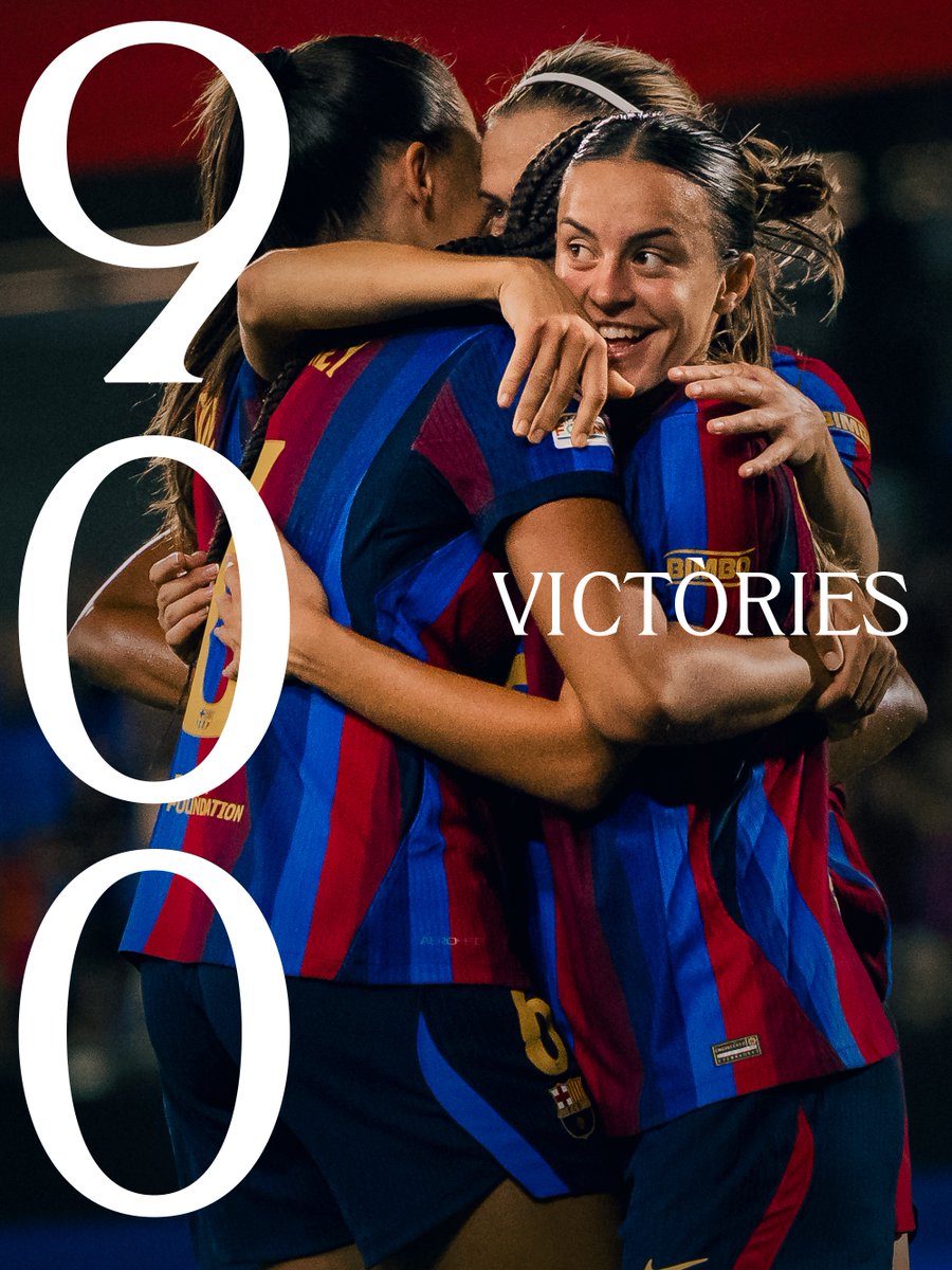 FCBfemeni's tweet photo. 👏 900 victòries en partits oficials! https://t.co/Noz54vxt6y
