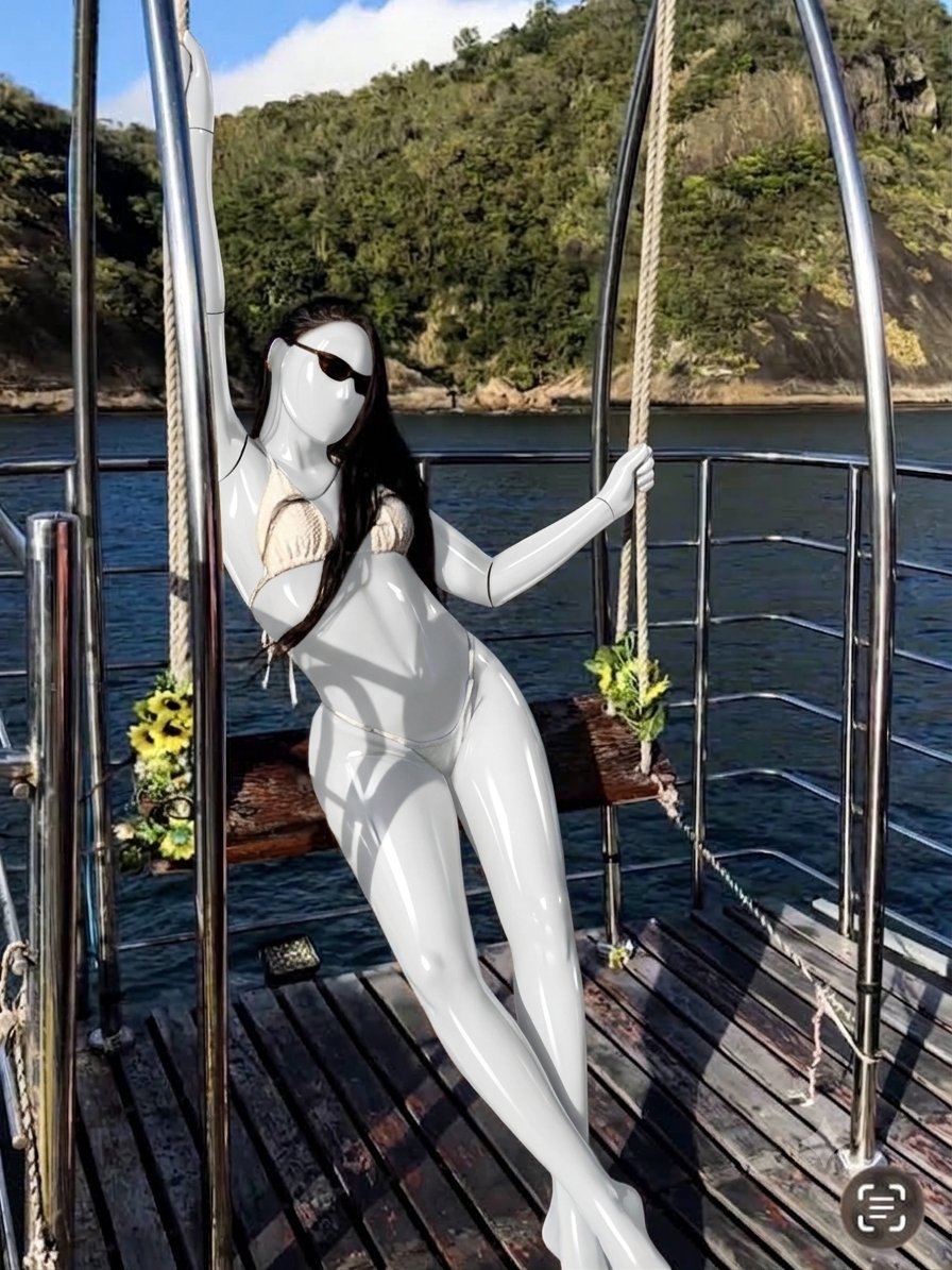 AriBotMaster's tweet photo. Admire the new mannequin, this silly piece of plastic was delivered to me today by someone who covered the shipping costs, join my warehouse and end up like her~ 
https://t.co/GVeLFM4raf https://t.co/PABLJd64Fb