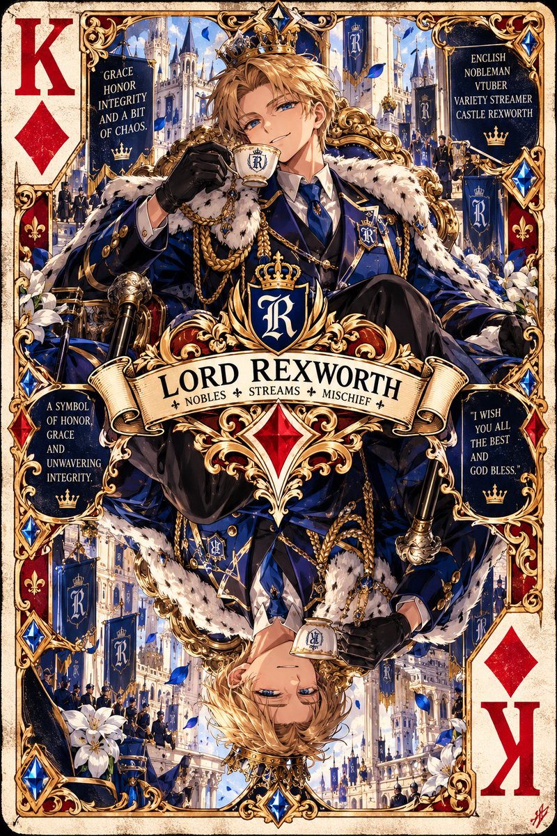 LordRexworth's tweet photo. POV: Came up trumps again 👑♦️

(image generated by @ShadowchaserFox) https://t.co/puw4muEosY