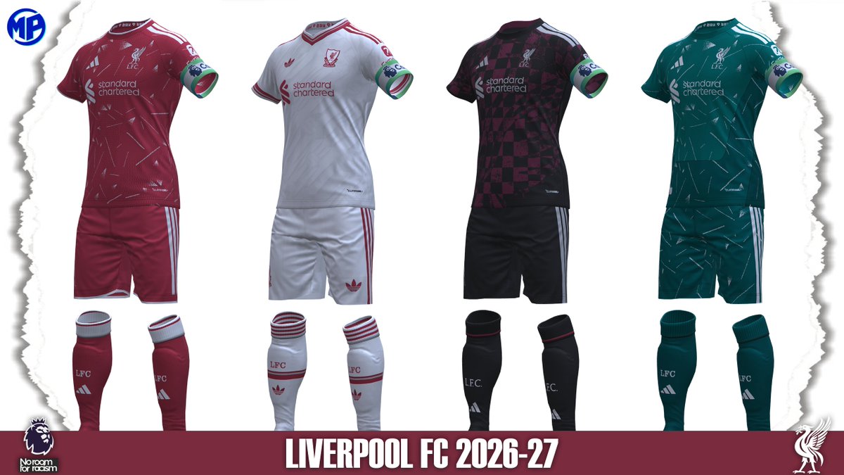 AngelCarva45778's tweet photo. 🎁 Aquí esta el 🔴⚪️ LIVERPOOL FC 2026-27:

⚽️Imágenes de Uniformes desde varios ángulos
⚽️Kits PES 2021 para PC y Consola

#PES2021 #PES @LFC @AngelCarva45778

Download ⬇️:
https://t.co/iUSvQNf2Nn https://t.co/F6odmjdM7i