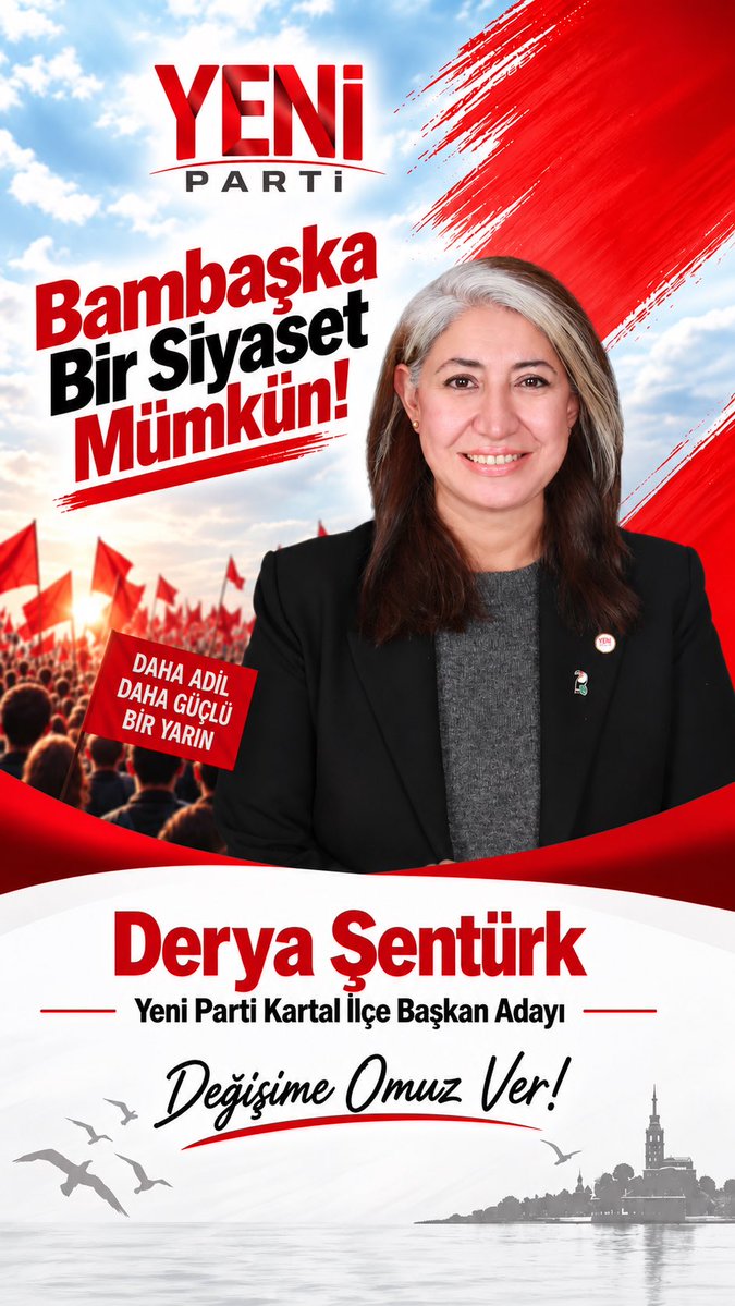 sntrkg's tweet photo. Bambaşka Bir Siyaset Mümkün! @deryasenturk #YeniParti #Kartal #İstanbul https://t.co/SHd2DEjmva