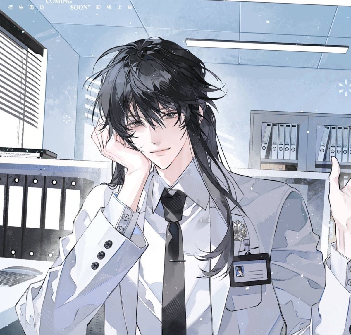 xiaoluyii's tweet photo. I love long haired bai liu so much, he is so pretty 😩💞 gotta collect all of them with his long hair in it, especially manhua  version, that card was so insane https://t.co/azaCsFkJac