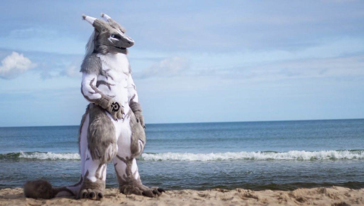 KiesellDave's tweet photo. It’s just so lovely, to be my own fursona. Especially in places where you can see nothing but nature as far as the eye can see. 
📸 @Shiryuakai 
🧵 @Shiryudesign_de 
#sergal #furry #rfc9 https://t.co/1X2vBIatGA