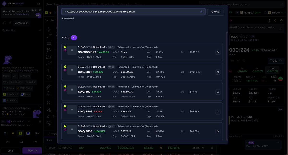 RobinCalls's tweet photo. 🚨 [NEW SCAM WAY DETECTED] 
⚠️ READ THIS — IT MAY SAVE YOU FROM YOUR NEXT HONEYPOT ON #UNISWAP

‼️ Security Alert — OptionLeaf ($OLEAF) | #RobinhoodChain

Our investigation into $OLEAF highlights an important risk every trader should understand before trading Uniswap V4 tokens.

The ERC-20 contract itself can look completely clean.

✅ No obvious blacklist
✅ No suspicious transfer logic
✅ Ownership renounced
✅ Scanner shows “No Issues”
✅ Buying works normally

But with Uniswap V4, checking the token contract alone may NOT be enough.

Here’s the mechanism we identified 👇

1️⃣ THE TOKEN LOOKS CLEAN

$OLEAF uses an apparently conventional ERC-20 contract. Token-level scanners therefore may not detect an obvious restriction.

2️⃣ THE CRITICAL LOGIC IS IN THE V4 HOOK

The dominant WETH/OLEAF liquidity pool is attached to a V4 Hook using beforeSwap.

Our analysis indicates that buys through this pool are allowed, while ordinary sell attempts can be rejected unless the swap comes through an authorized router.

In other words:

BUY → Works ✅
SELL → Hook checks the route ⚠️
Unauthorized route → Reverts ❌

3️⃣ THEN COMES THE DECOY POOL

Multiple additional $OLEAF pools exist, including a tiny hookless WETH/OLEAF pool.

This matters because a honeypot scanner may attempt a small test sell and discover that technically some pool allows the token to be sold.

→ Scanner tests tiny pool
→ No malicious Hook attached
→ Test sell succeeds
→ Token appears sellable
→ Scanner may show reassuring results ✅

But that doesn’t prove traders can exit through the dominant pool containing the meaningful liquidity.

4️⃣ WHAT HAPPENS TO THE REAL TRADER?

Trader buys from the main pool → tries to sell → Hook can reject the normal exit.

Alternative routing may then encounter tiny secondary pools with negligible liquidity or extreme fees, potentially creating devastating price impact.

That’s what makes this pattern dangerous:

Clean Token → Green Scanner → Active Chart → Buy Works → Sell Becomes the Problem

⚠️ CONTRACTS UNDER INVESTIGATION

$OLEAF Token:
0xEB0cB580D8cD0f2848293C0d5DdaA0083f6924CD

V4 Hook:
0xa3e60c5803c02e424dfe5f41da31430bfe6bca80

Router identified during analysis:
0xc955efd62944fcea581194ba722db08592865b8b

🔗 PROJECT LINKS

X: @OptionLeafRH 

Website: https://t.co/hgsizvuXq1

Explorer: https://t.co/OAZ86HNUy0

🛡️ READ THIS — IT MAY SAVE YOU NEXT TIME

When trading Uniswap V4, never assume:

Clean ERC-20 + Green Scanner = Safe

Check the entire path:

TOKEN → POOL → LIQUIDITY → HOOK → HOOK PERMISSIONS → REAL SELL ROUTE

A successful scanner test through a dust-liquidity pool doesn’t necessarily prove that your actual position can exit through the pool holding the real liquidity.

V4 Hooks are powerful. Treat the Hook as part of what you’re trading.

Verify everything. Stay cautious.

#RobinCalls — Verify • Trust • Trade

#RobinhoodChain #Uniswap #CryptoSecurity  #Honeypot #DeFi