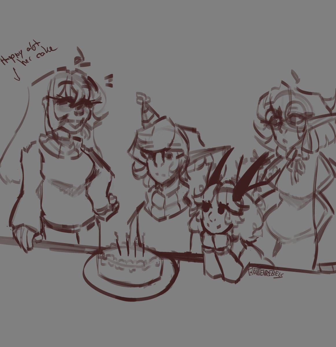 FallenRebels_'s tweet photo. Birthday art for my oc Cassius I made a few days ago!!! His birthday's on the 17th of September :] I guess he's allowed a cake this year. https://t.co/9hf55SzC7A