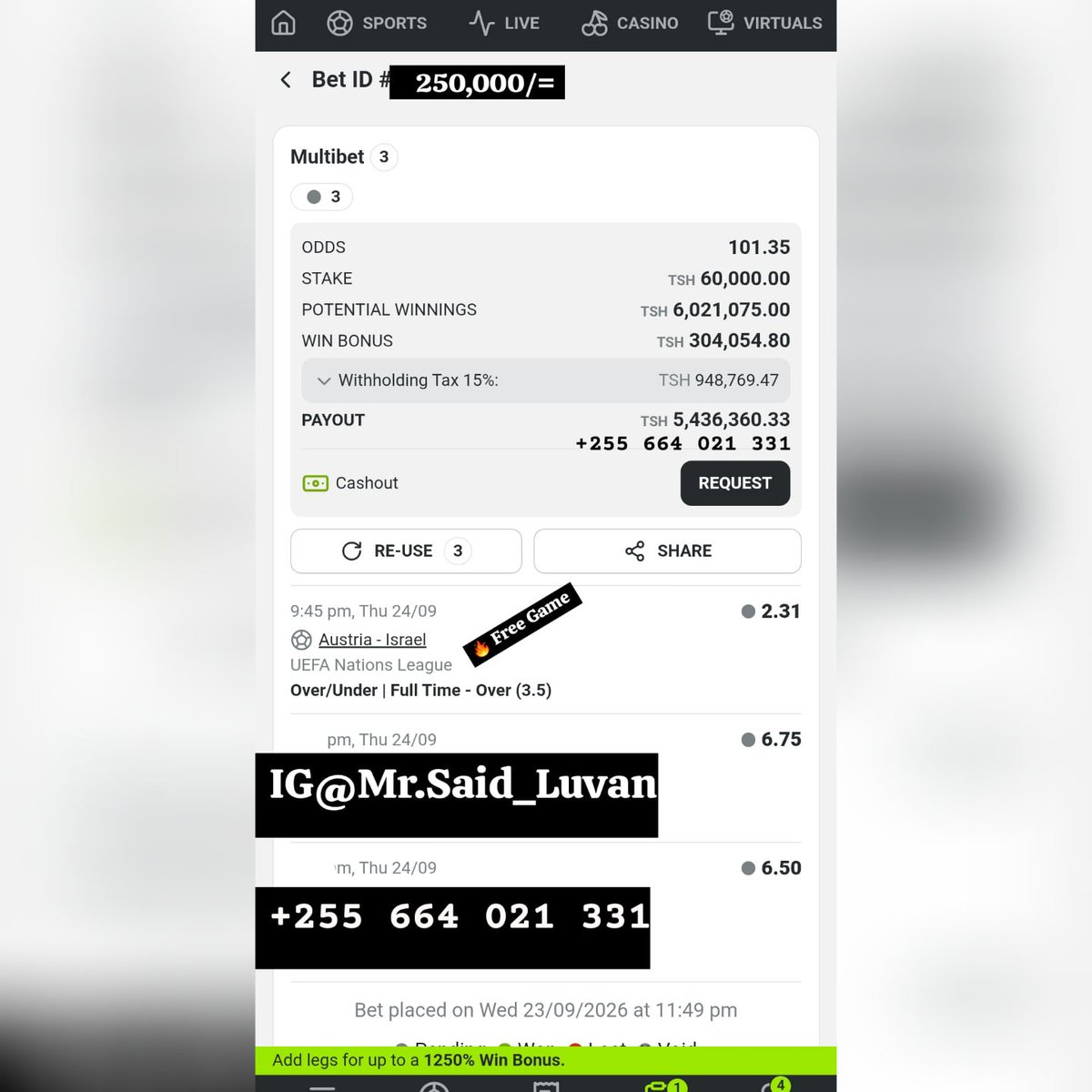 saidluvan's tweet photo. ni follow chapu Kisha njoo Whatsapp nikupe mkeka wa free game 
.
https://t.co/3Tge8aKyjM https://t.co/dsMaWiTVAG